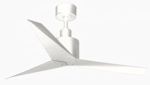 jet age moden fan design with brushless DC motor for ultimate energy saving. Fan blades designed inspired by Stealth aircraft edges